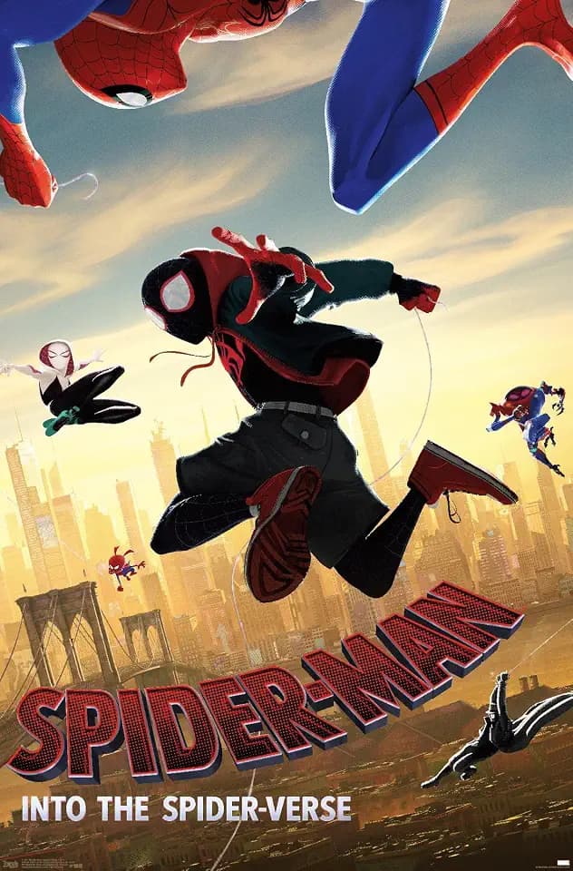 Trends International Marvel MCU - Spider-Man - Into The Spider-Verse - Dive Wall Poster, 22.375" x 34", Premium Unframed Version