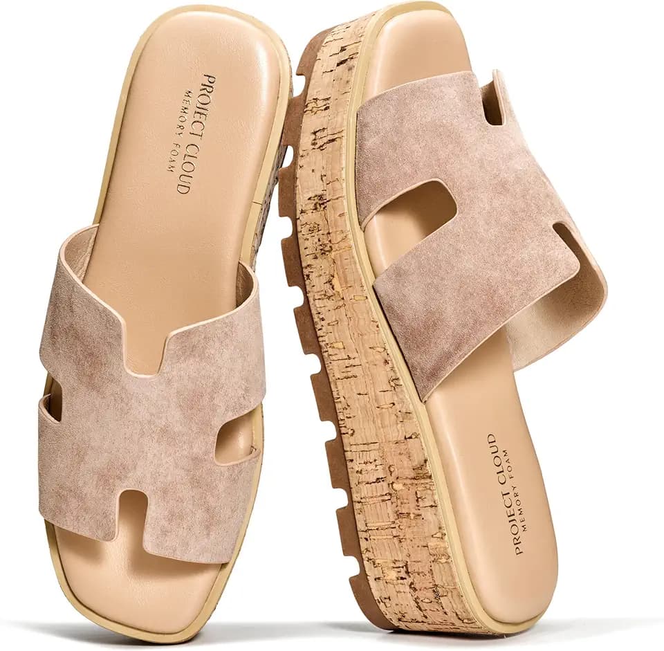 100% Genuine Leather Wedge Sandals Women Platform Sandals for Women Wedges