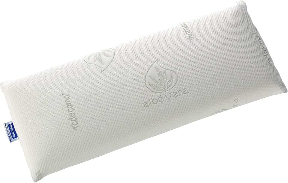 Todocama - Viskoelastisches Kissen, 120 cm Kern kompakt, doppelter Bezug mit Reißverschluss, Aloe-Vera-Gewebe, thermoregulierbar, anpassbar an den Hals.