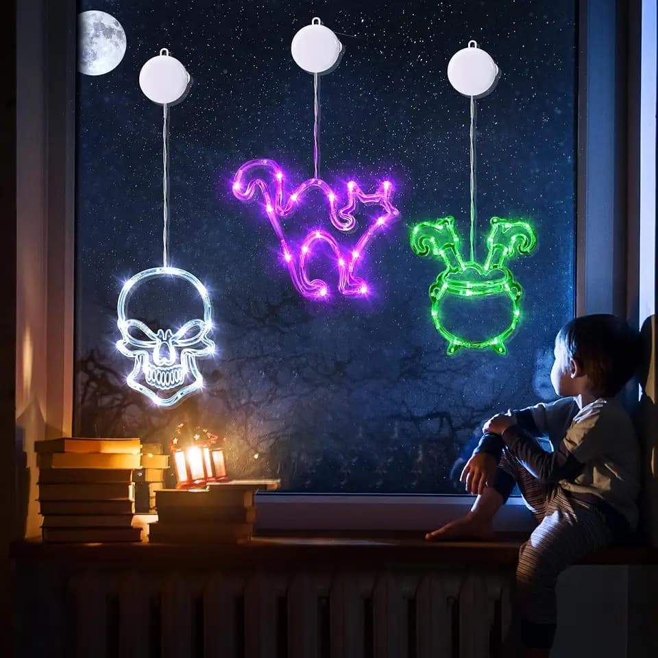 Joomer Battery Operated Halloween Window Lights (Batteries not Included)