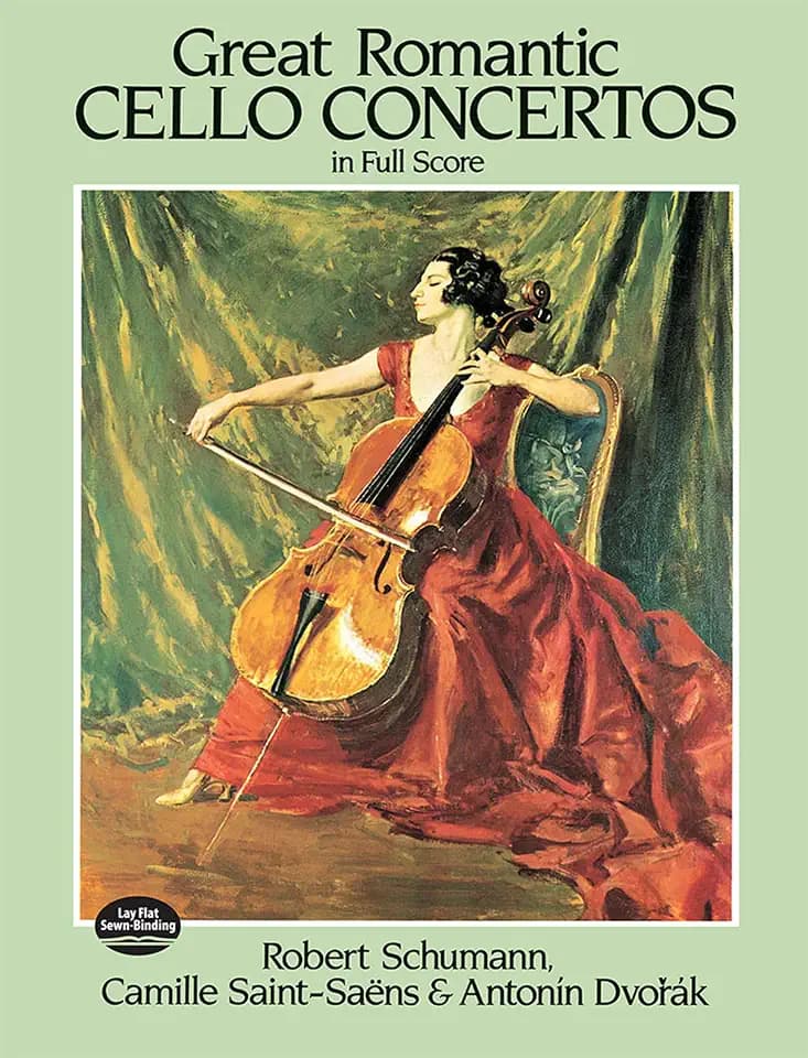 Great Romantic Cello Concertos. Partitur: Schumann, Saint-Saens, Dvorak (Dover Orchestral Music Scores)