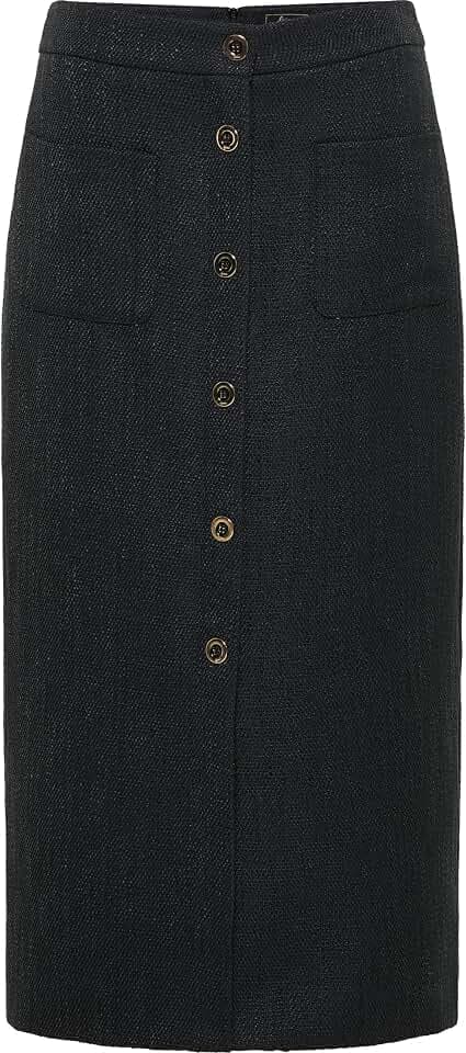 nelice Women's Damen Rock 19225520-NE01, schwarz, S Skirt, Small