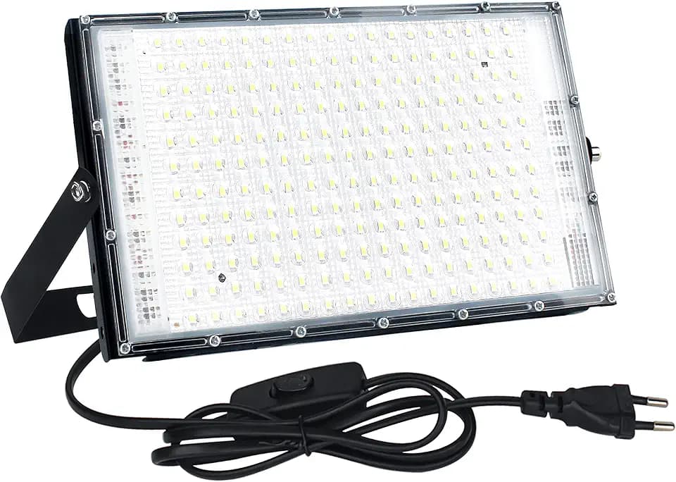 LED Strahler Außen 150W 1 Stück, 15000LM 6500K Kaltweiß, IP65 Wasserdicht