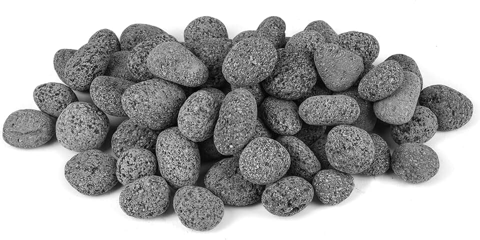 Skyflame 1/2"-1" Natural Tumbled Stones for Gas Fire Pit Fireplaces