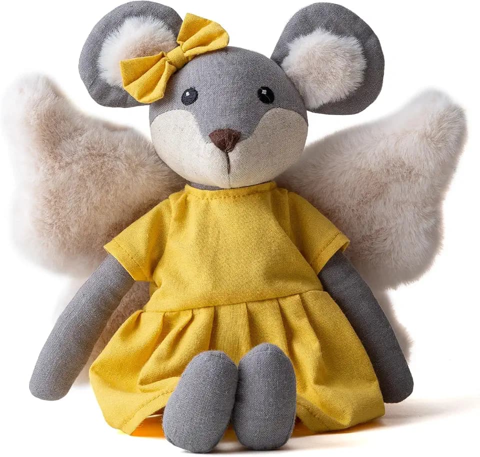 11" Mouse Plush Toy Soft Mouse Toy Rat Plush Figure with Wings