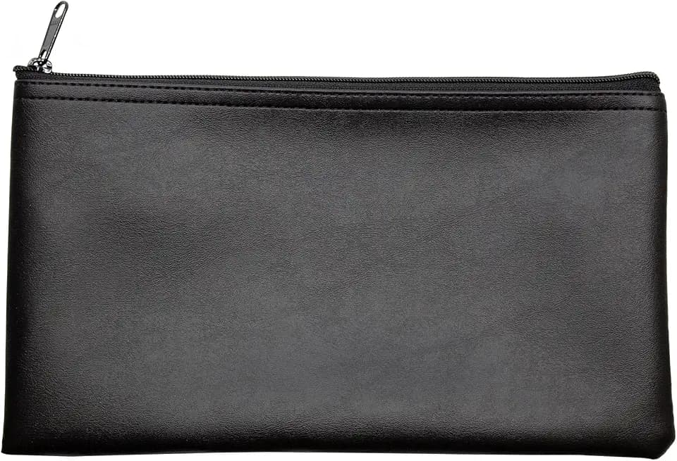 Multi-Purpose Zipper Bag, Black, 11 x 6 Inch