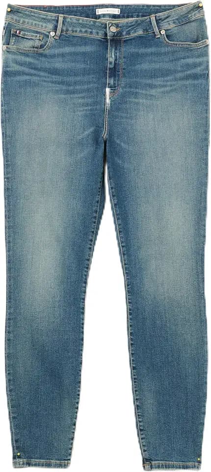 Tommy Hilfiger Men Stretch Slim FIT Tee MW0MW10800 Blue (Deep Indigo) XS