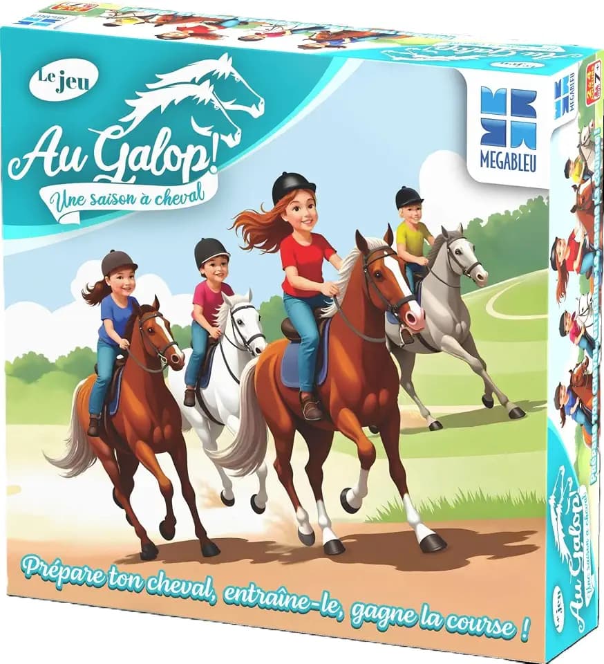 Megableu Au Galop Eine Saison à Pferd – Gesellschaftsspiel für Pferde