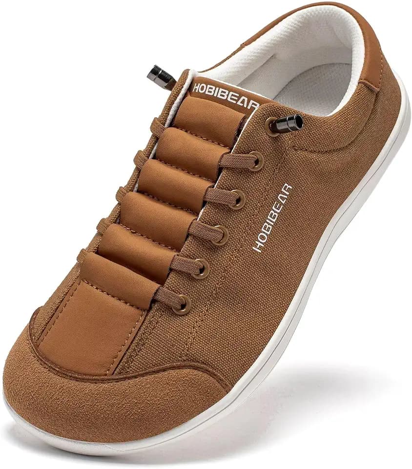 HOBIBEAR Barefoot Minimalist Shoes Womens Mens | Zero Drop | Wide Width Canvas Slip-on Shoes