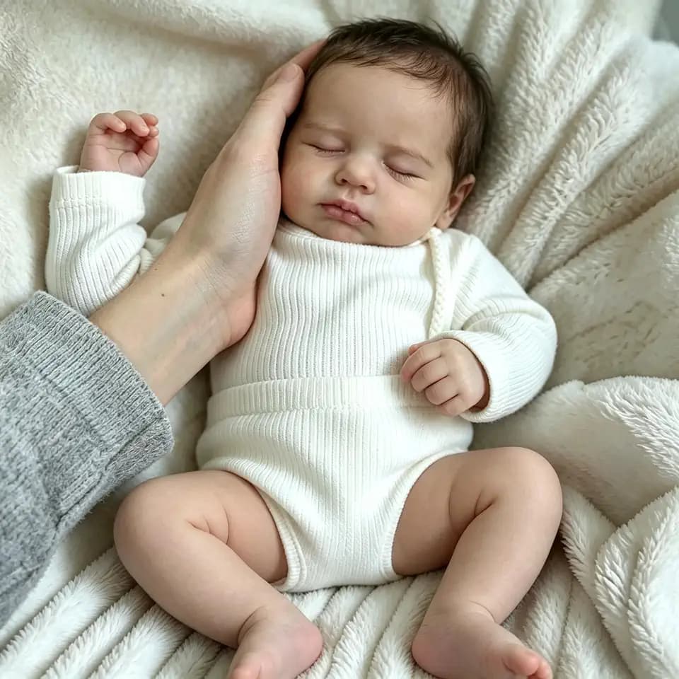 Anano Lebensechte Puppe Mädchen 20 Zoll Reborn Babys Vollsilikon Lebensecht Ganzkörper Silikon Puppen Silikon Mädchen Newborn Baby Vollsilikon Weich Puppe Weichkörper (Gothic)