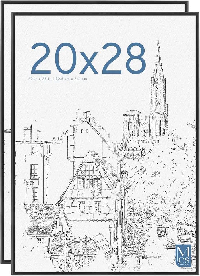 MCS Original Poster Frame, 20x28, Black, Gallery Wall, 2-Pack