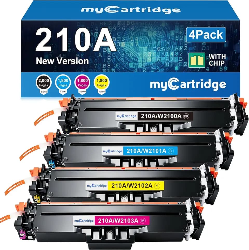 210A Toner Cartridges 4 Pack for HP 210A 210X MFP 4301fdw 4301fdn with Chip