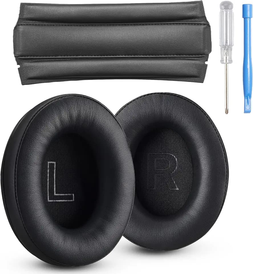 AHG Accessory House Global Ersatz-Ohrpolster für Cloud Alpha und Kopfbügelpolster. Kompatibel mit Kingston HyperX Cloud Alpha/Alpha S Headsets. Einfache Selbstmontage / Extra dicker Schaumstoff /