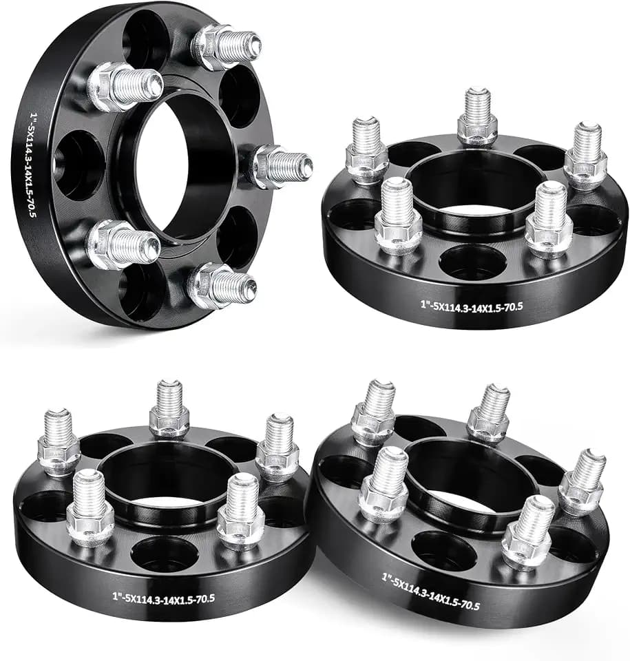 EVIL ENERGY 5x4.5 Wheel Spacers 1", 70.5 mm Bore Hubcentric M14x1.5 Studs