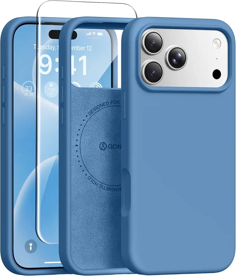 GONEZ for iPhone 18 Pro Case/iPhone 17 Pro Case, Lake Blue