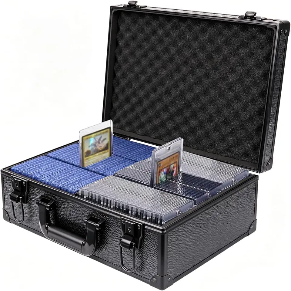 Toploader Storage Box for 3" x 4" 35pt Rigid Cards, 630+ Top Loaders Capacity, Trading Card Storage Hard Case, Sports Card Storage Box with Lock for Magnetic Card Holders,MTG Cards