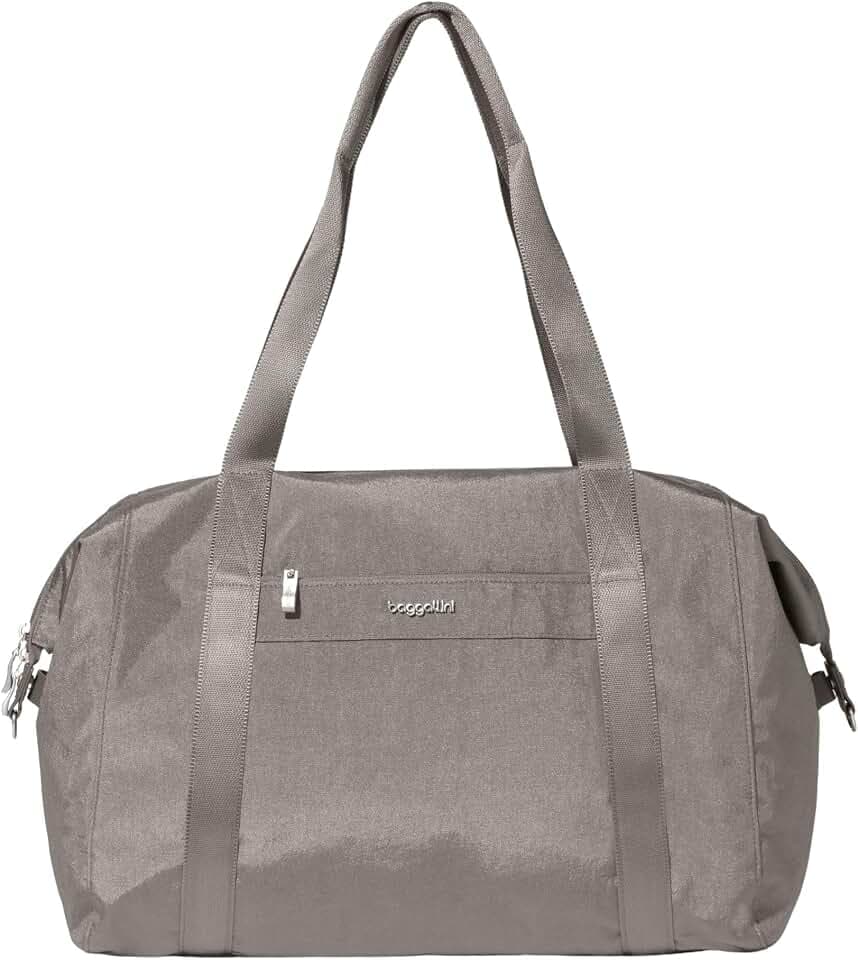 Baggallini Womens All Day Large Duffel, Sterling Shimmer