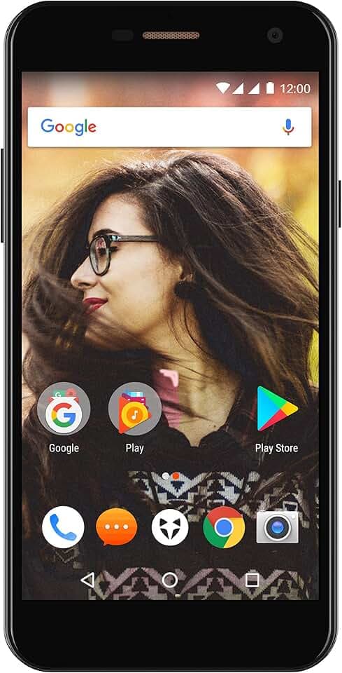 Wileyfox Spark + - 5-Zoll-HD Display (Dual-SIM-Funktionalität 4G) SIM freies Smartphone, 13MP Kamera, 2GB RAM, Android 7.0 (demnächst). - Schwarz