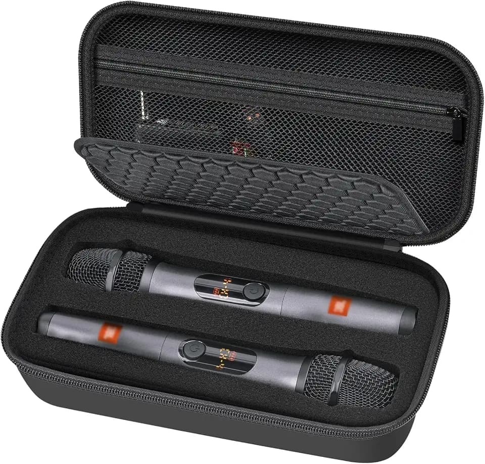 Comecase Wireless Microphone Case for JBL Two Mic System and PartyBox Mic