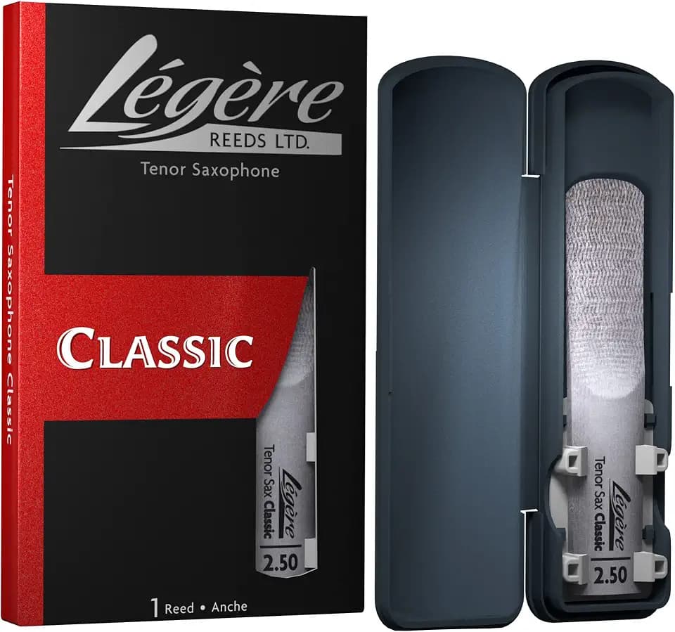 Légère Reeds - Tenorsaxophonblatt, Classic, Blattstärke 2.50 (TS2.50) - Hochwertiges synthetisches Holzblasrohr