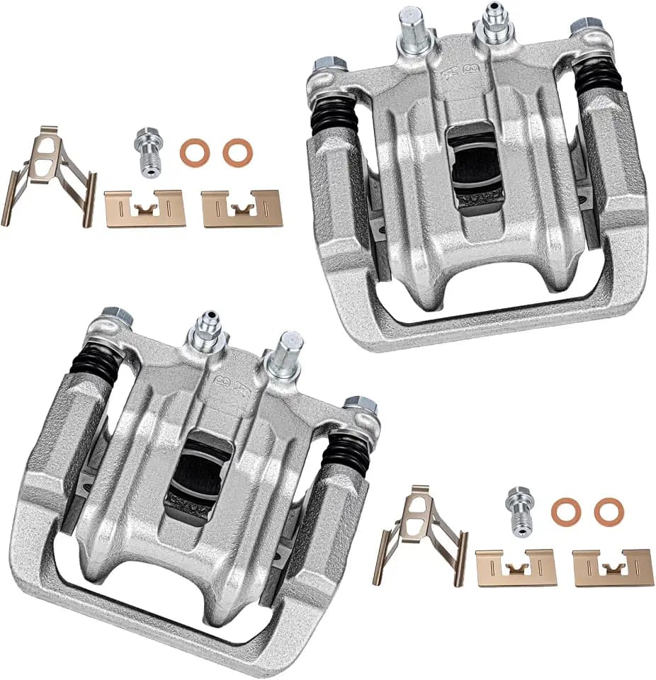 cciyu Rear Left & Right Disc Brake Calipers with Bracket 19B2911 19B2910