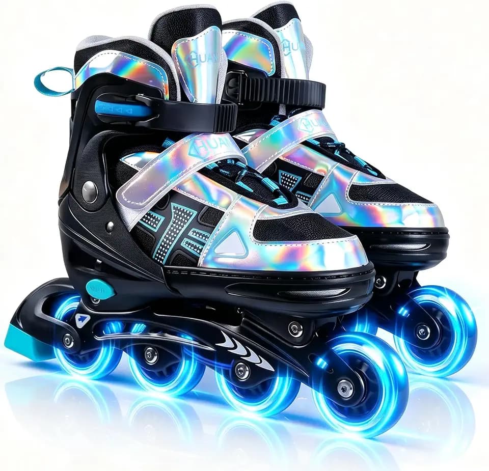 Kids Inline Skates - Adjustable Roller Skates for Boys Girls