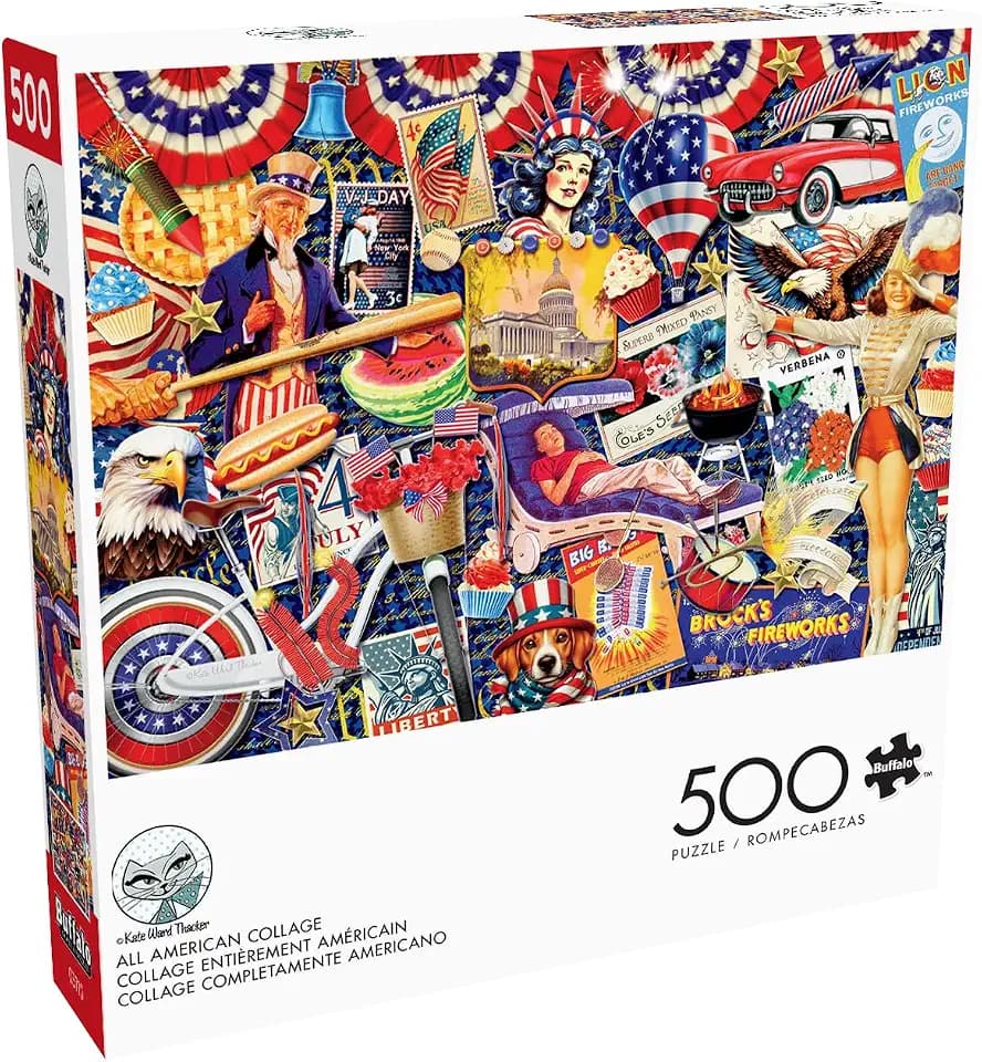 Buffalo Games Kate Ward Thacker,All American College,500 Pc Jigsaw Puzzle