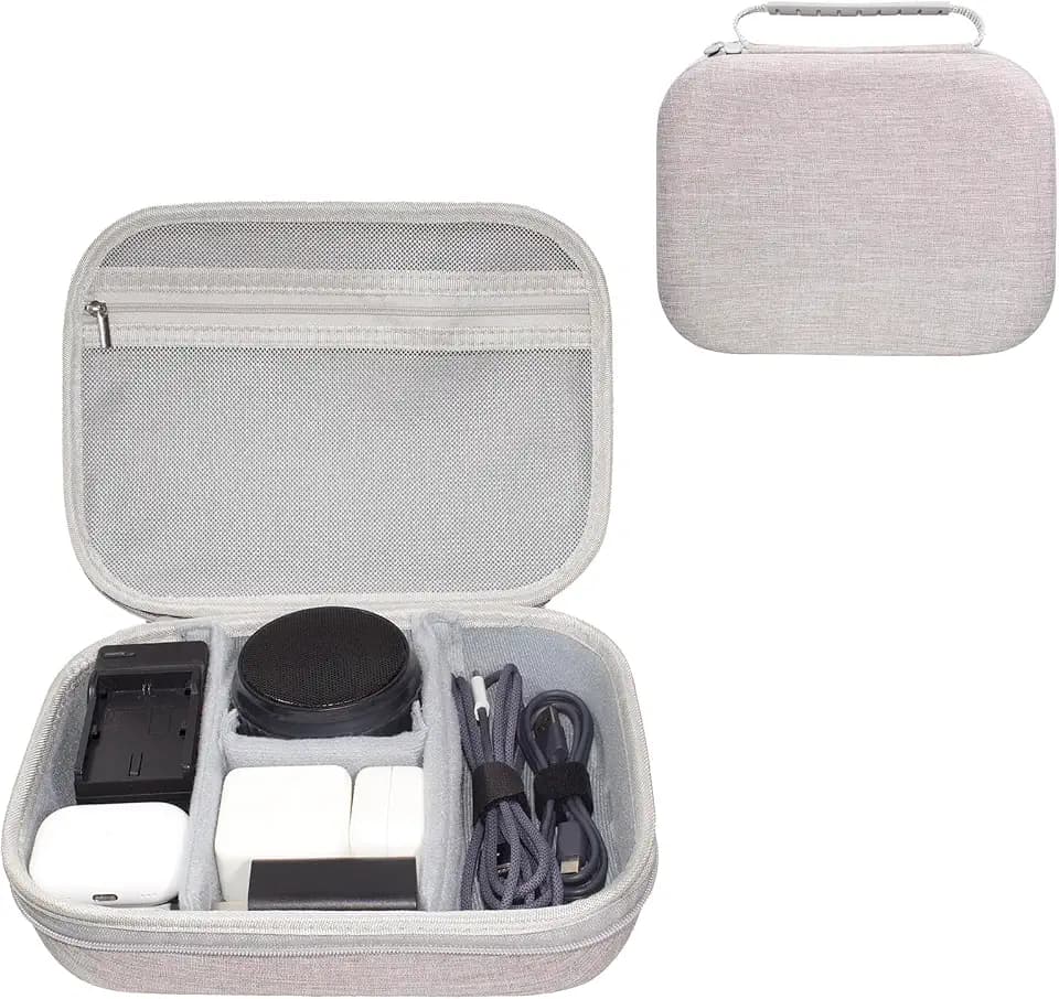 EVA Hardshell Charger Case, Tech Organizer Travel Case, Adjustable Dividers