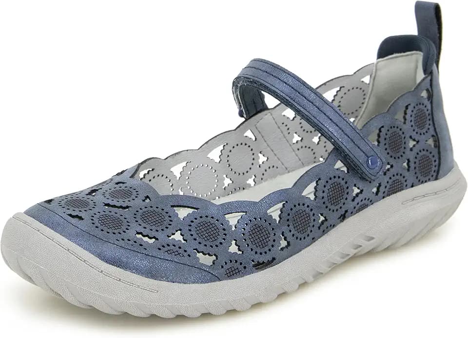 JBU Anne Women's Comfort Casual Classic Mary Jane Flats Fashion Shoes