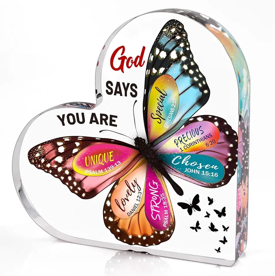 Christian Gifts for Women Birthday, Butterfly Inspirational Gifts for Mom