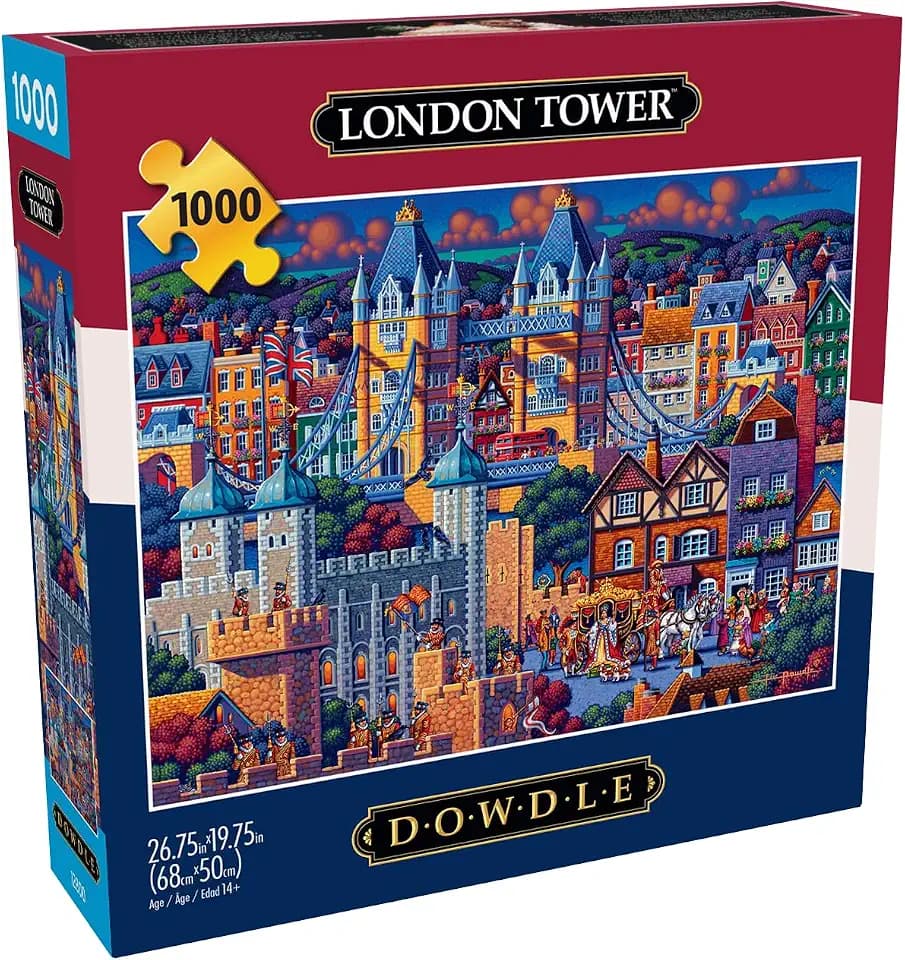 Buffalo Games Eric Dowdle, London Tower, 1000 Piece Puzzle for Adults