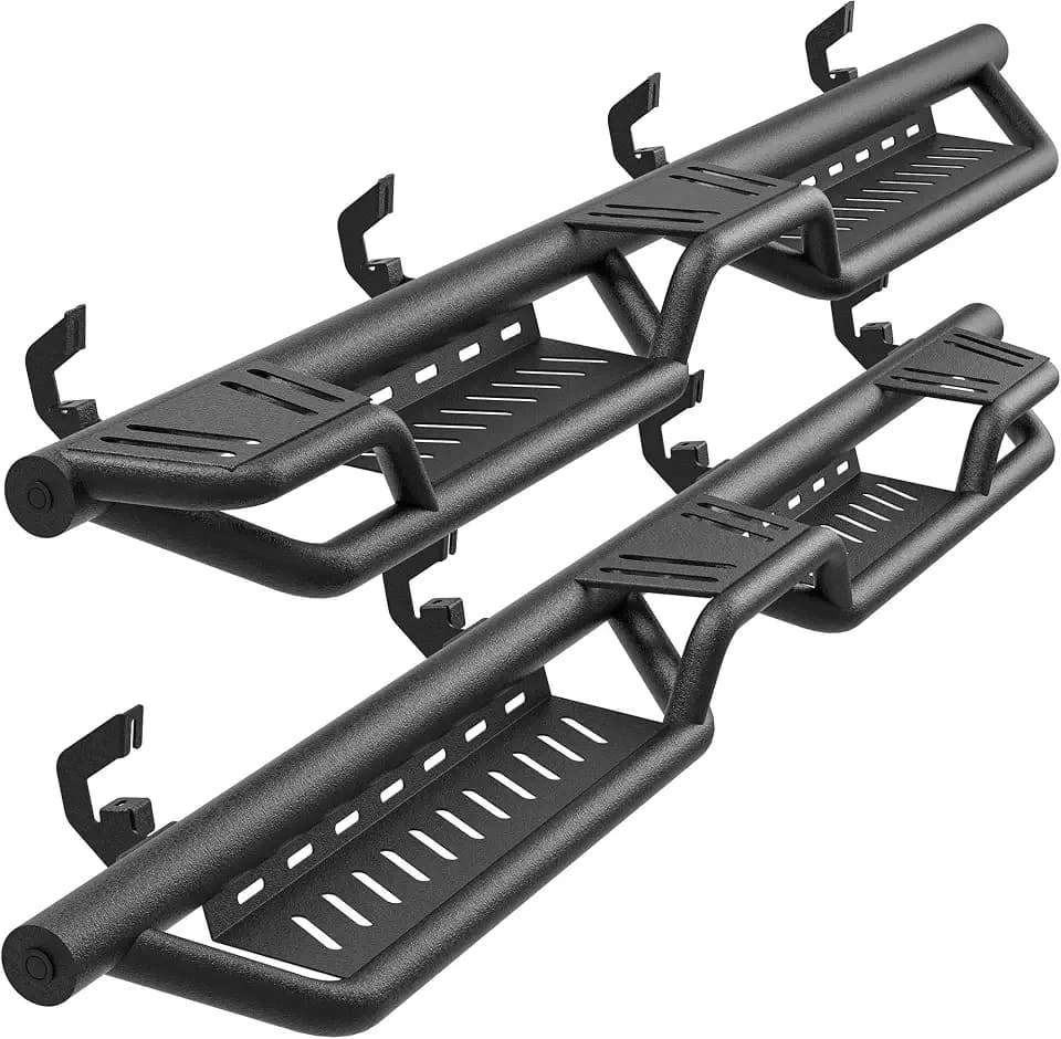 YITAMOTOR Bed Access Running Boards Fit for 07-18 Chevy Silverado Crew Cab