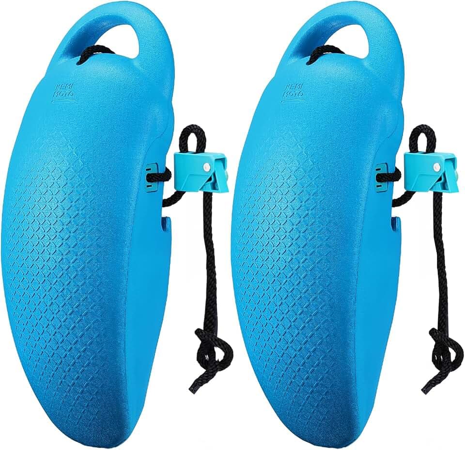 KEMIMOTO Pontoon Fenders, Boat Fenders Boat Bumpers for Docking with Locking Grooves for Pontoon, Quick-Release Clips for Easy Docking, Compatible with Large Boats 14-28ft, Pontoon Boat Accessories