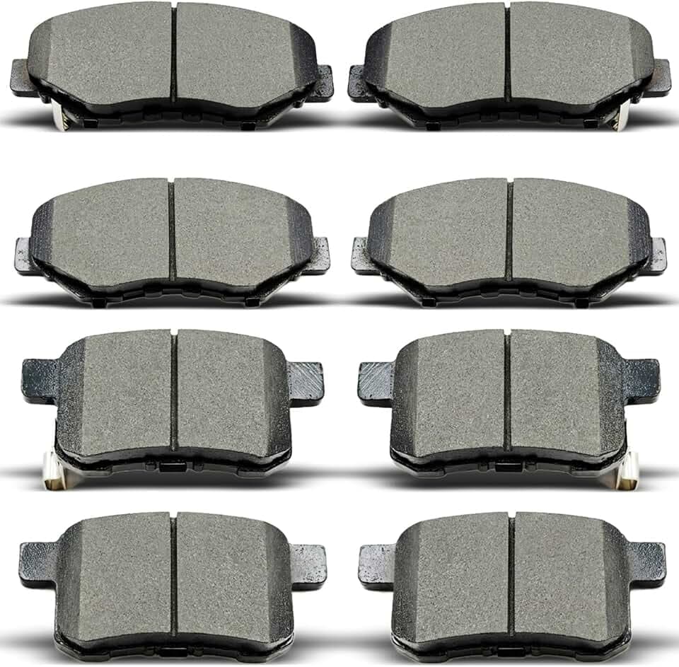 8pcs Front Rear Ceramic Brake Pads Fit for 2011-2017 Honda Accord