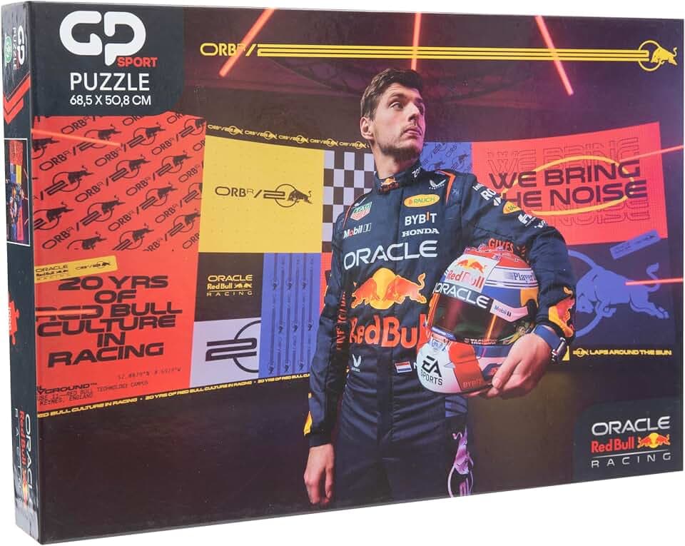 Red Bull Racing 2D Puzzle – 1000 Teile, Max Verstappen F1-Auto-Design, offiziell Lizenziertes Kunstwerk, ideal für Fans und Sammler – 68,5 x 50,8 cm