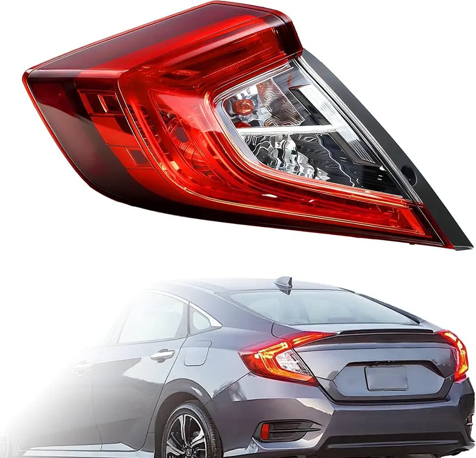 Tail Light Assembly Compatible With 16-21 Honda Civic Sedan