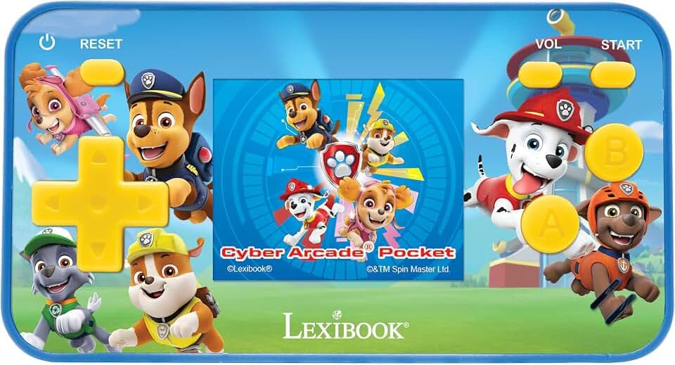 Lexibook, PAW Patrol, Cyber Arcade Pocket-Konsole, rot/blau, JL1895PALXB