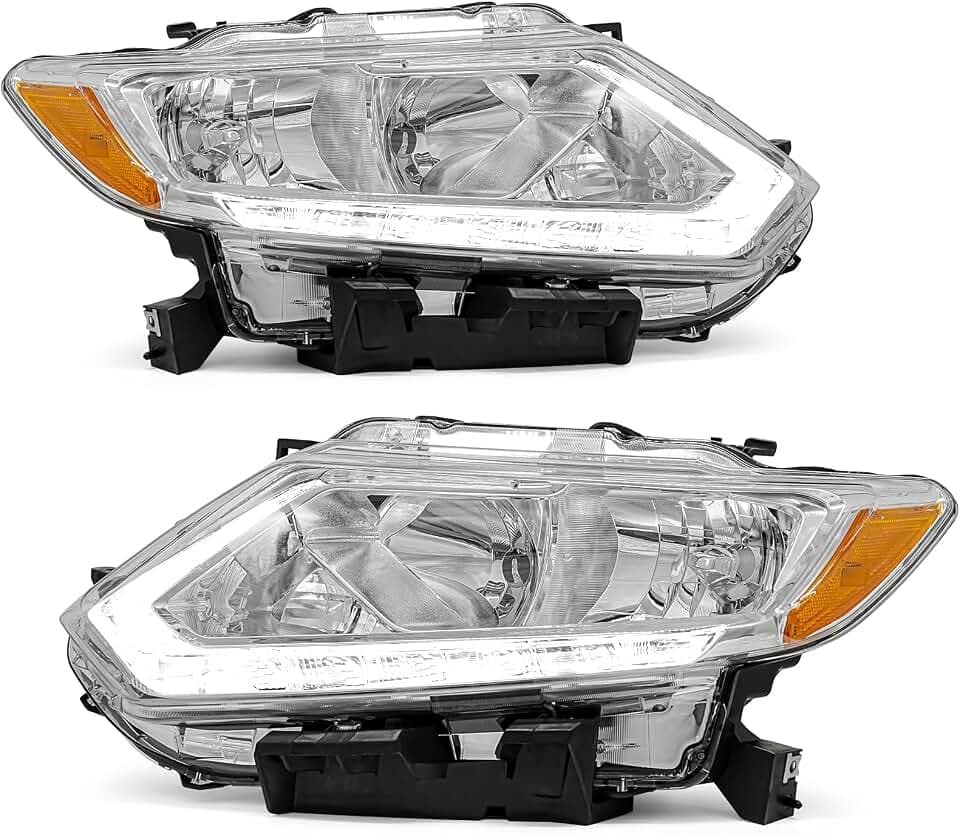 for 2014-2016 Nissan Rogue S SV Headlights W DRL