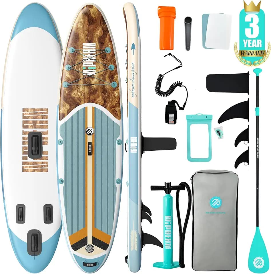 Niphean Inflatable Stand Up Paddle Board with SUP Accessories