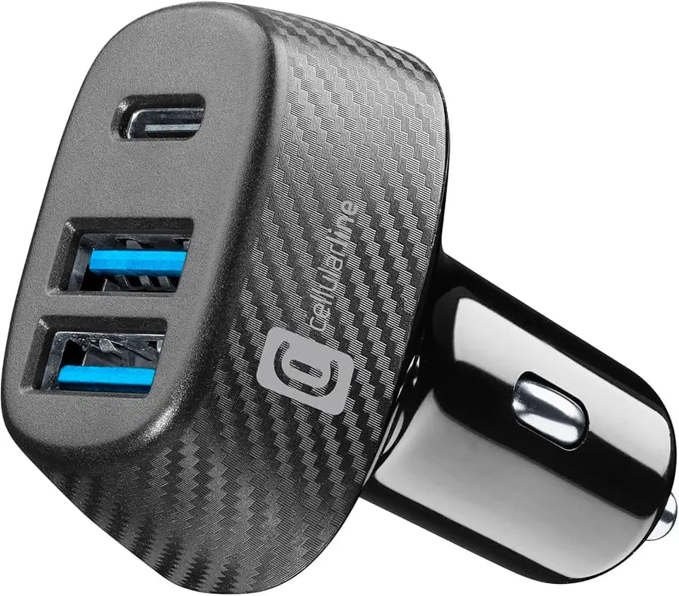 Cellularline | Kfz-Ladegerät | Car Multipower Ultra ausgestattet mit USB-Ansc