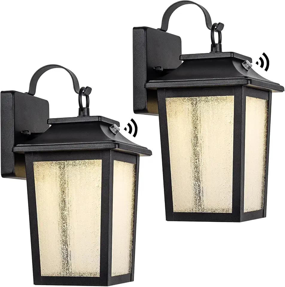FILIYANO LED Dusk to Dawn Outdoor Wall Lights, Waterproof, 3000K, 2 Pack