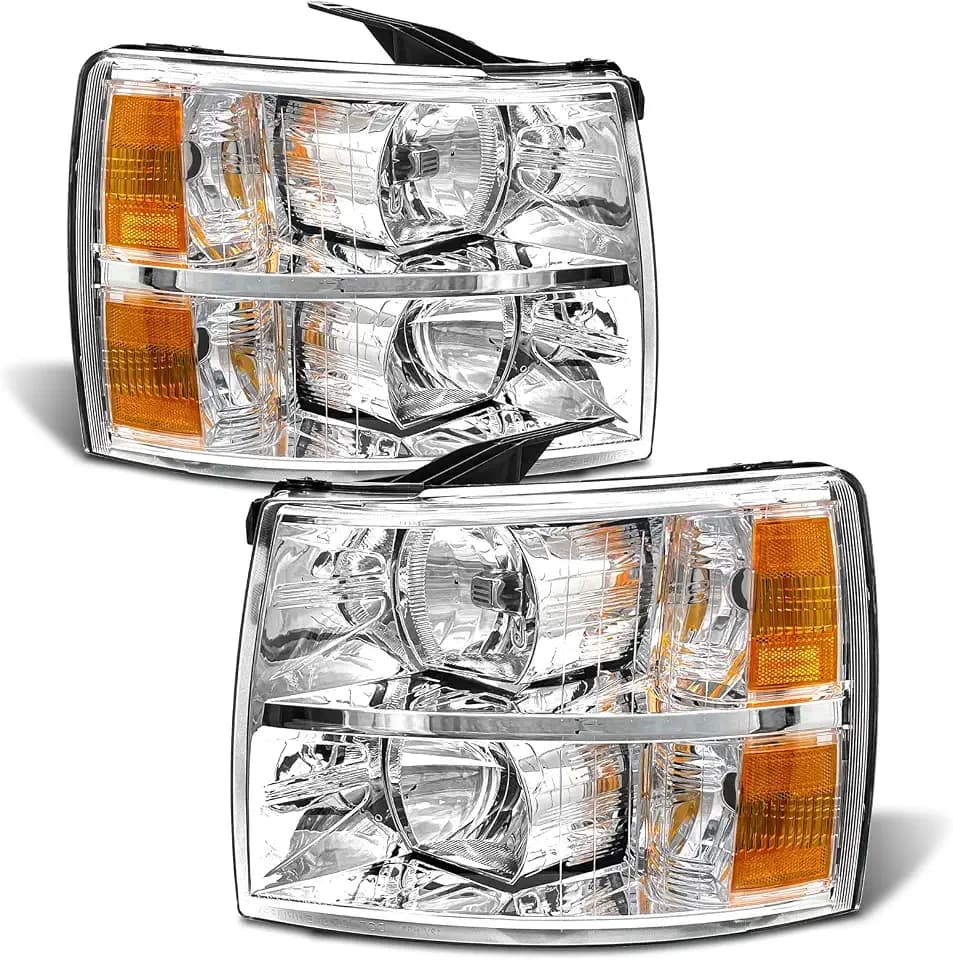 for 2007-2014 Chevy Silverado Halogen Headlight W/O Bulbs