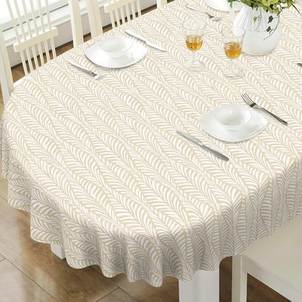Oval Tablecloth, French Country Printed Oval Table Cloth-60x84 Inch, Fabric Washable and Waterproof Oval Table Cover for Farmhouse Kithchen Dining Decoration