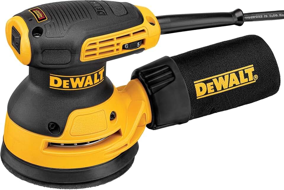 DEWALT DWE6423-QS Exzenterschleifer Bürstenmotor, [Power Source Type], [Style], [Color]