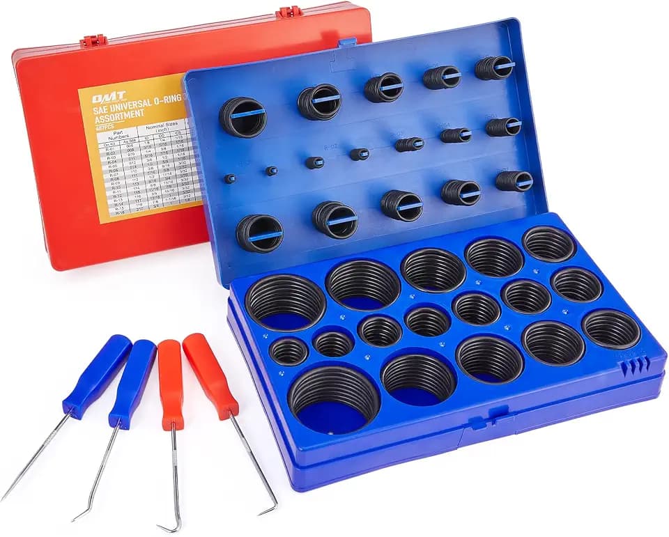 OMT 826pc Universal O Ring Assortment Kit, Nitrile Rubber in 32 Sizes