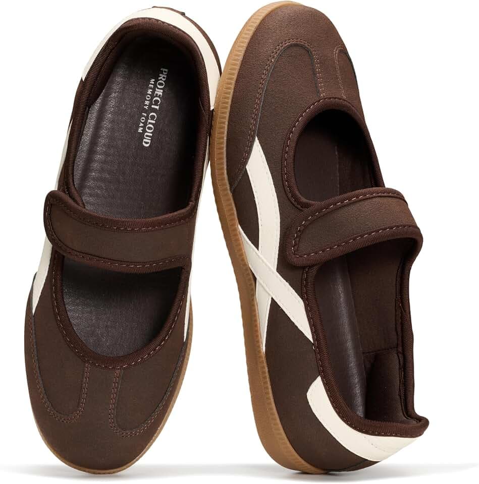 Project Cloud Mary Jane Shoes, Comfortable Fashion Sneakers for Women