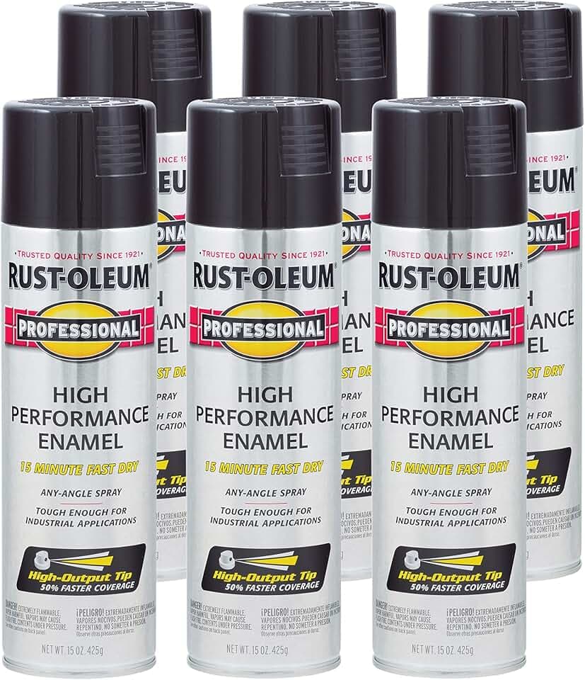 Rust-Oleum Professional High Performance Gloss Black Spray Paint