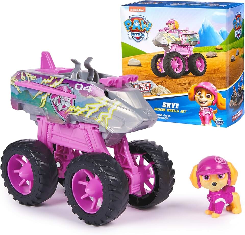 Paw Patrol Rescue Wheels Skye’s Jet Toy Truck with Jet-Mode Transformation