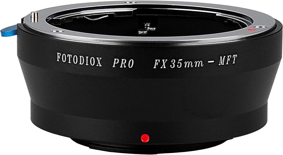 Fotodiox Pro Lens Mount Adapter, 35mm Fuji, Fujica X Lens to Micro Four Thirds (MFT) Camera such as Panasonic Lumix & BMPCC