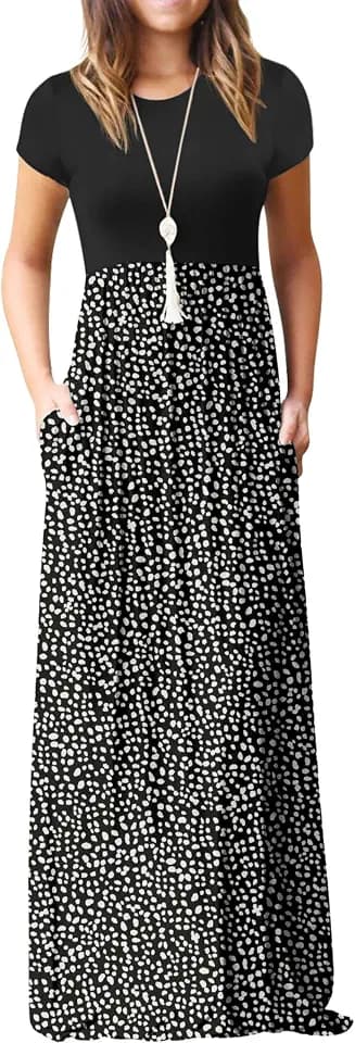 GRECERELLE Damen Soft Lässiges Kleid